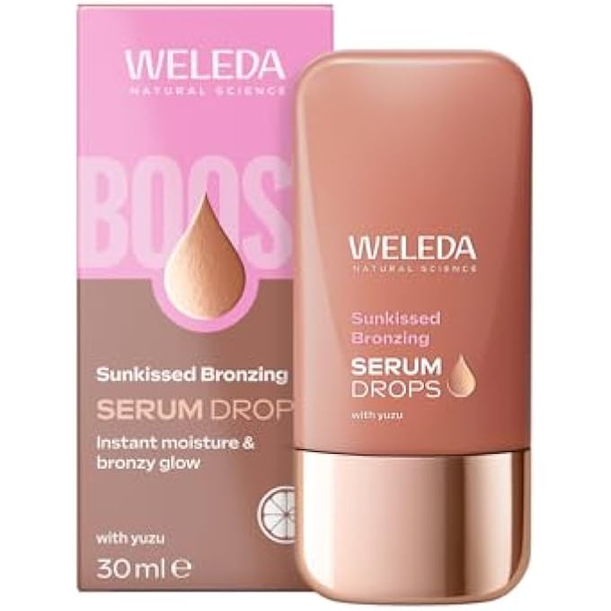 ORGANIC SUNKISSED BRONZING SERUM DROPS - NATURAL COSMETICS BOOSTER DROPS WITH YUZU. EXTRA MOISTURE & BRONZE GLOW FOR NATURALLY BEAUTIFUL SKIN (VEGAN, 30 ML)